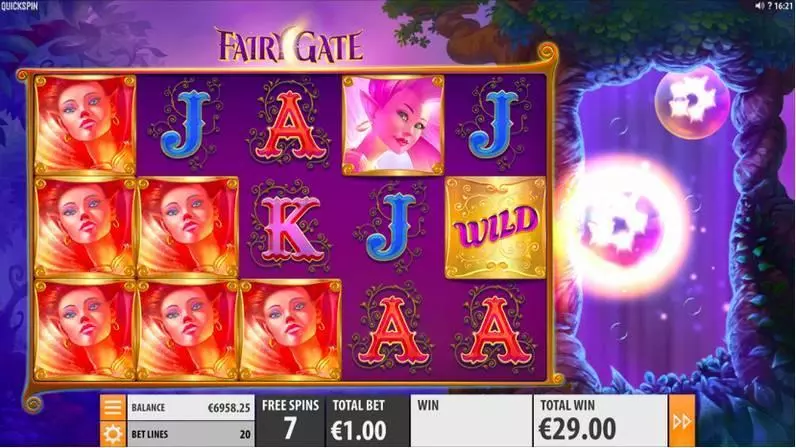 Fairy Gate  Real Money Slot made by Quickspin - Main Screen Reels
