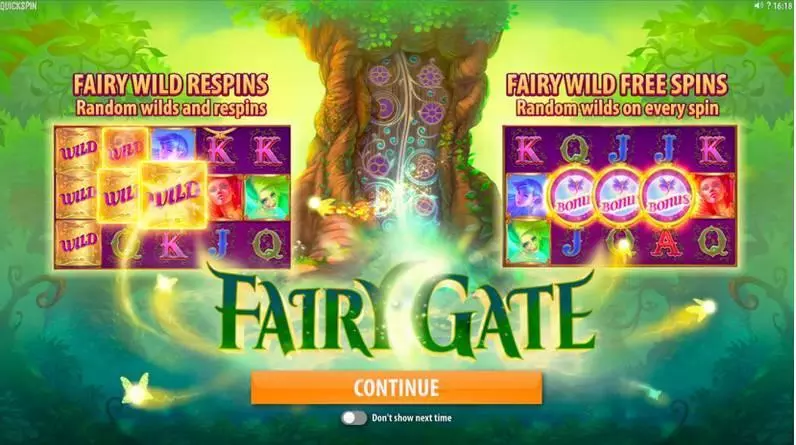 Fairy Gate  Real Money Slot made by Quickspin - Bonus 1