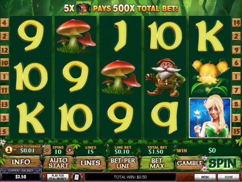 Fairy Magic  Real Money Slot made by PlayTech - Main Screen Reels