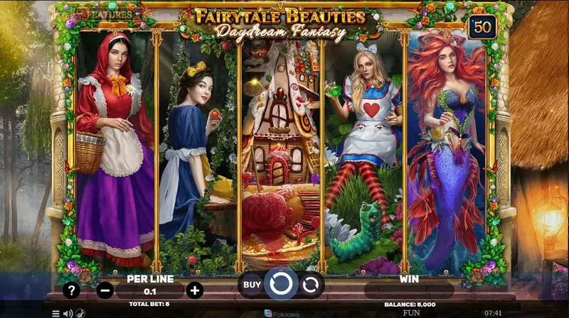 Fairytale Beauties – Daydream Fantasy  Real Money Slot made by Spinomenal - Main Screen Reels