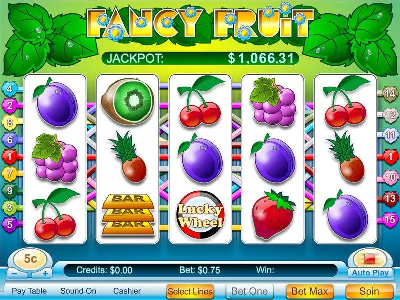Fancy Fruit  Real Money Slot made by Byworth - Main Screen Reels