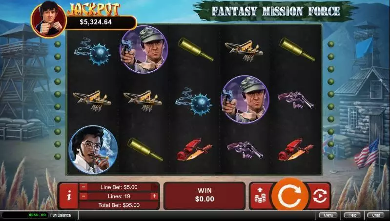 Fantasy Mission Force  Real Money Slot made by RTG - Main Screen Reels
