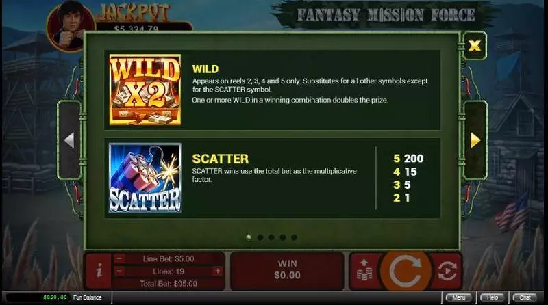 Fantasy Mission Force  Real Money Slot made by RTG - Bonus 1