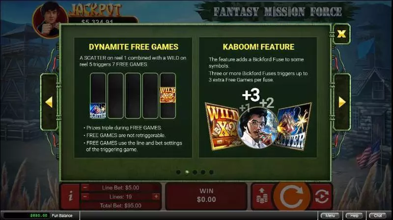 Fantasy Mission Force  Real Money Slot made by RTG - Bonus 2