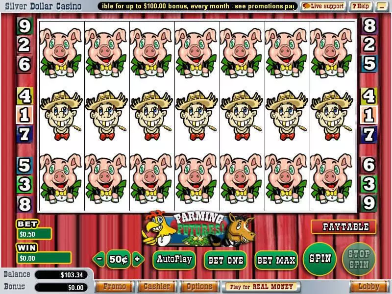 Farming Futures  Real Money Slot made by WGS Technology - Main Screen Reels