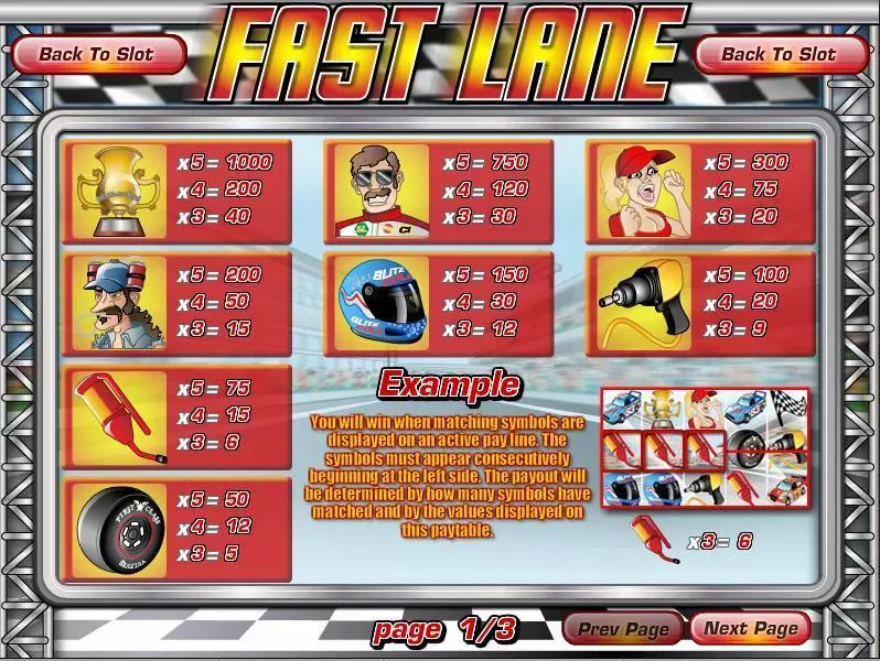 Fast Lane  Real Money Slot made by Rival - Info and Rules