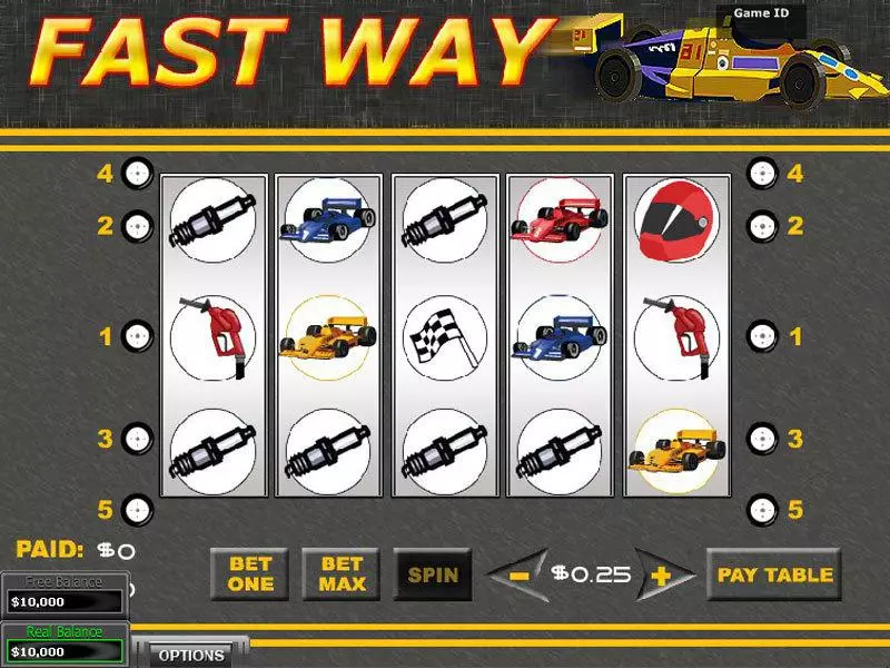 Fast Way  Real Money Slot made by DGS - Main Screen Reels