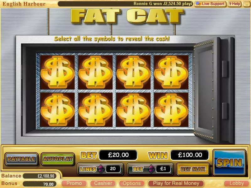 Fat Cat  Real Money Slot made by WGS Technology - Bonus 1