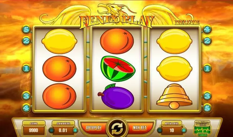 Fenix Play Deluxe  Real Money Slot made by Wazdan - Main Screen Reels