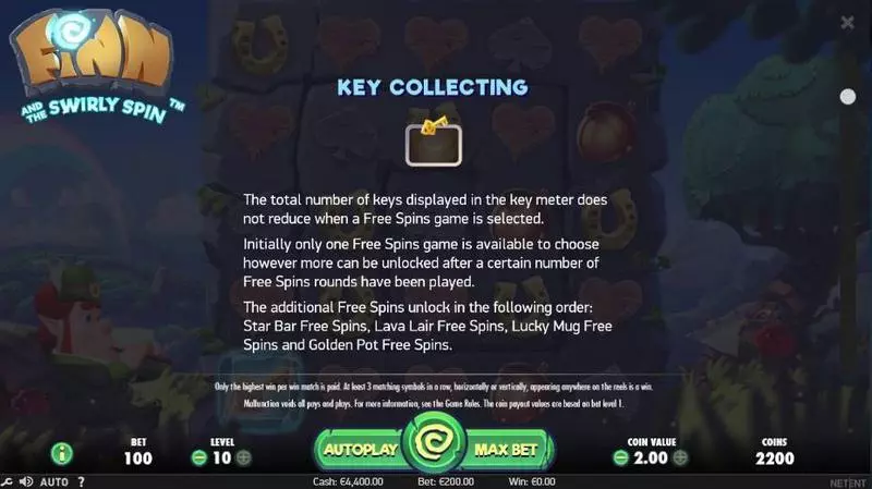 Finn and the Swirly Spin  Real Money Slot made by NetEnt - Bonus 2