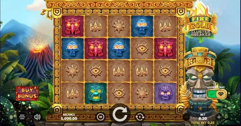 Fire and Gold  Real Money Slot made by StakeLogic - Main Screen Reels