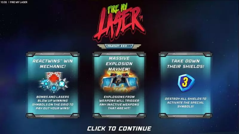 Fire My Laser  Real Money Slot made by Hacksaw Gaming - Info and Rules