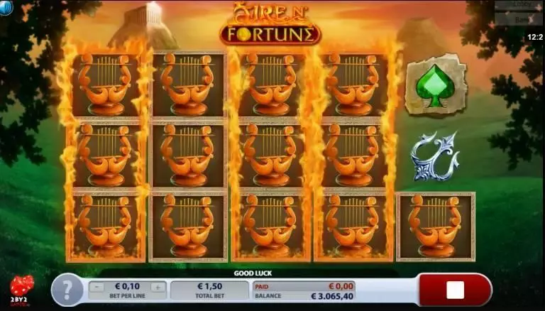 Fire N’ Fortune  Real Money Slot made by 2 by 2 Gaming - Main Screen Reels