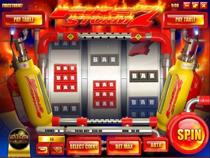 Firestorm 7  Real Money Slot made by Rival - Main Screen Reels
