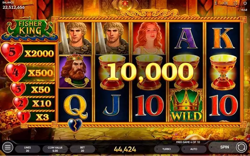 Fisher King  Real Money Slot made by Endorphina - Main Screen Reels
