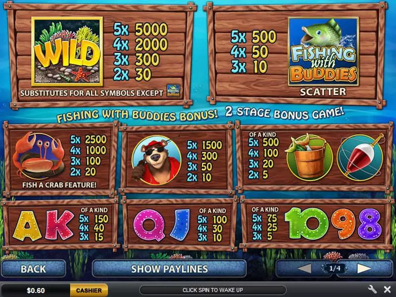 Fishing With Buddies  Real Money Slot made by PlayTech - Info and Rules