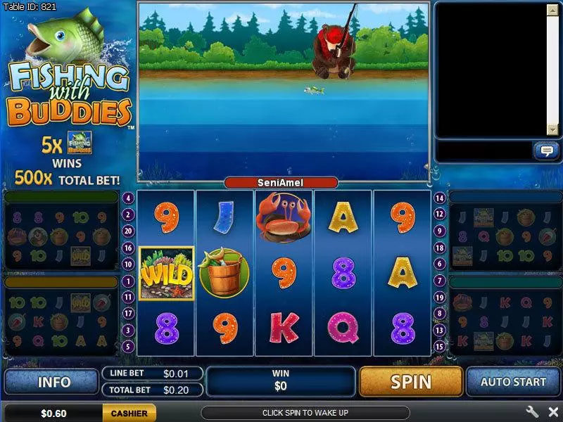 Fishing With Buddies  Real Money Slot made by PlayTech - Main Screen Reels