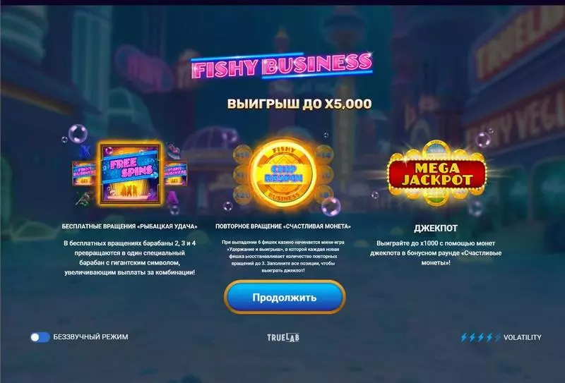 Fishy Business  Real Money Slot made by TrueLab Games - Info and Rules