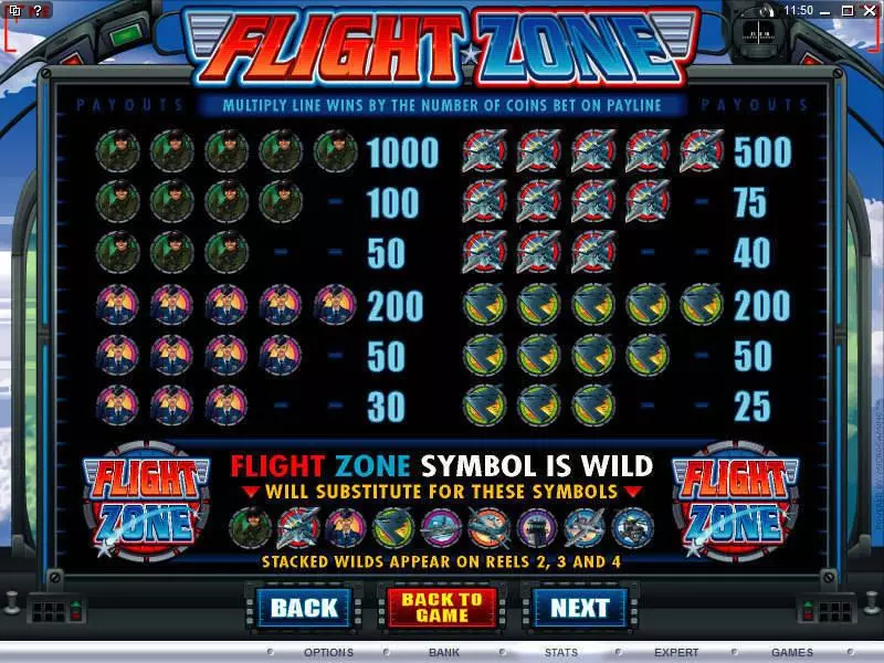 Flight Zone  Real Money Slot made by Microgaming - Info and Rules