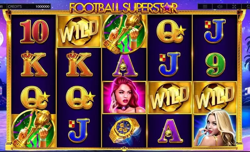 Football Superstar  Real Money Slot made by Endorphina - Main Screen Reels