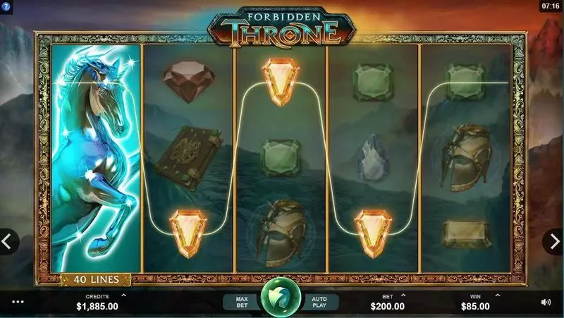 Forbidden Throne  Real Money Slot made by Microgaming - Main Screen Reels