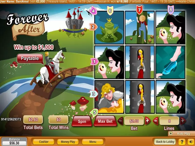 Forever After  Real Money Slot made by NeoGames - Main Screen Reels