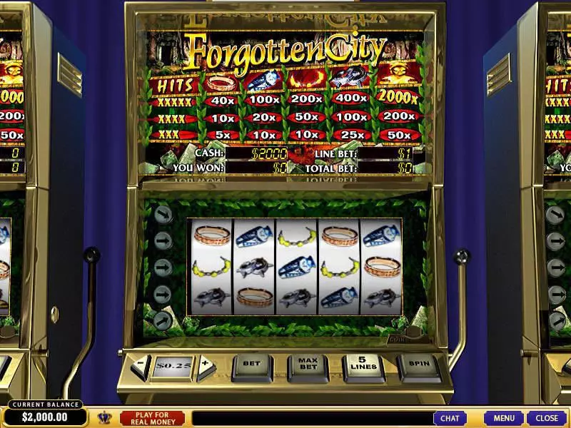 Forgotten City  Real Money Slot made by PlayTech - Main Screen Reels