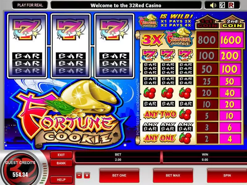 Fortune Cookie  Real Money Slot made by Microgaming - Main Screen Reels
