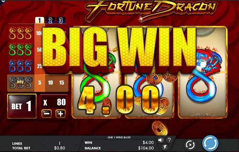 Fortune Dragon  Real Money Slot made by Genesis - Winning Screenshot