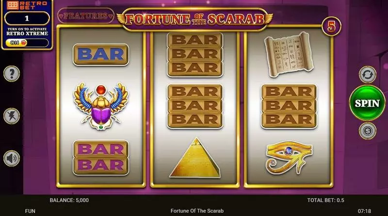 Fortune Of The Scarab  Real Money Slot made by Spinomenal - Main Screen Reels