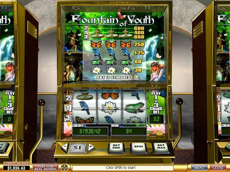 Fountain Of Youth  Real Money Slot made by PlayTech - Main Screen Reels