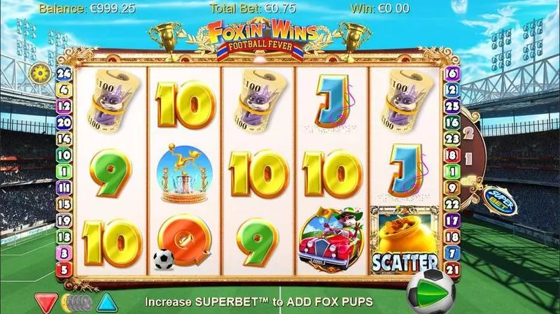 Foxin' Wins  Real Money Slot made by NextGen Gaming - Main Screen Reels