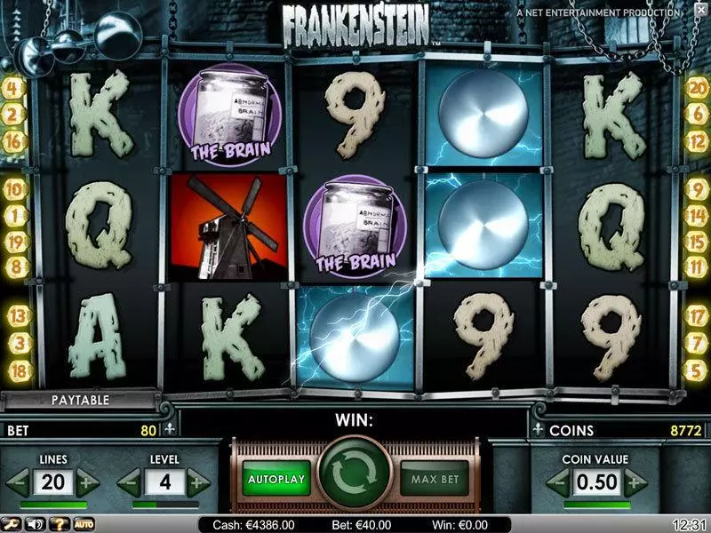 Frankenstein  Real Money Slot made by NetEnt - Main Screen Reels