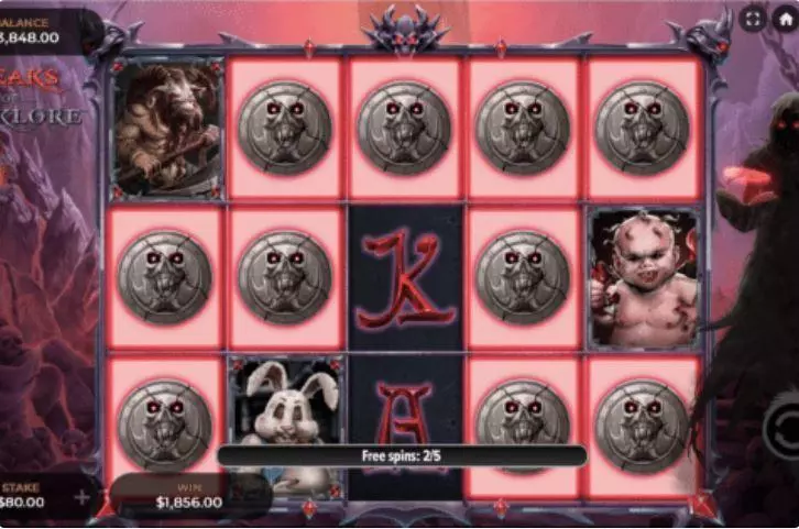 Freaks of Folklore  Real Money Slot made by Dragon Gaming - Main Screen Reels
