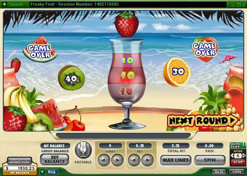 Freaky Fruit  Real Money Slot made by 888 - Bonus 1