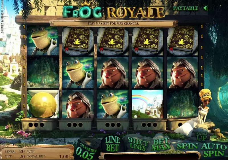 Frog Royale  Real Money Slot made by Sheriff Gaming - Main Screen Reels