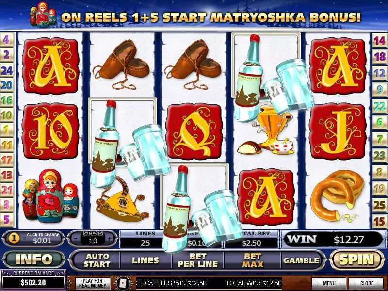 From Russia With Love  Real Money Slot made by PlayTech - Main Screen Reels
