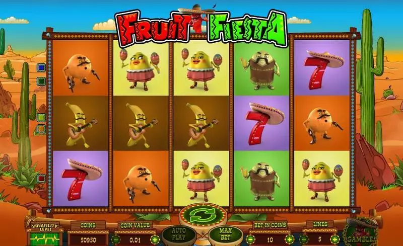 Fruit Fiesta  Real Money Slot made by Wazdan - Main Screen Reels