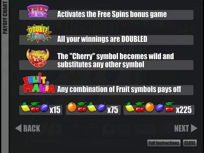 Fruit Mania  Real Money Slot made by Slotland Software - Bonus 2