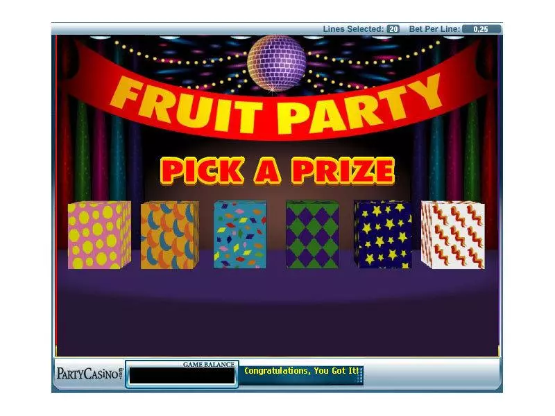 Fruit Party  Real Money Slot made by bwin.party - Bonus 1