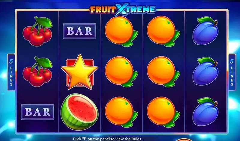 Fruit Xtreme  Real Money Slot made by Playson - Main Screen Reels