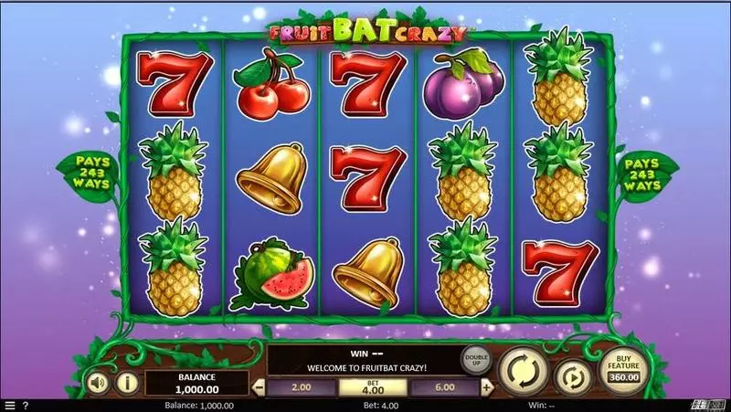 Fruitbat Crazy  Real Money Slot made by BetSoft - 