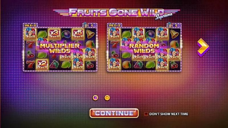 Fruits Gone Wild Supreme  Real Money Slot made by StakeLogic - Info and Rules