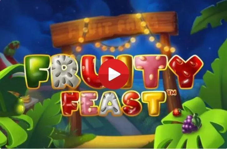 Fruity Feast  Real Money Slot made by Dragon Gaming - Introduction Screen