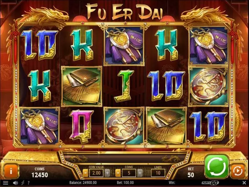 Fu Er Dai  Real Money Slot made by Play'n GO - Main Screen Reels