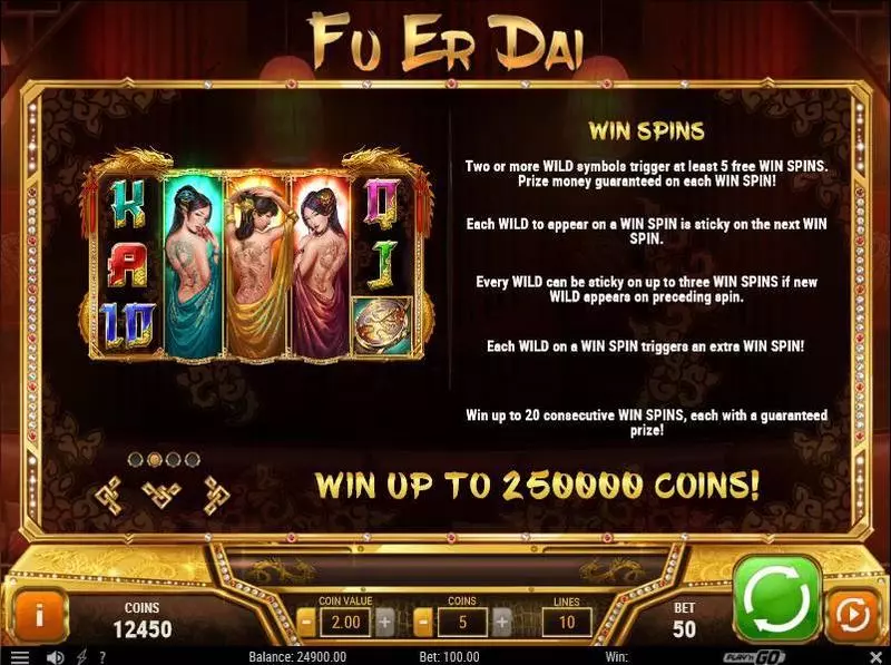 Fu Er Dai  Real Money Slot made by Play'n GO - Free Spins Feature