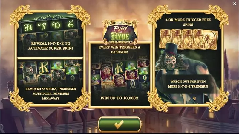 Fury of Hyde Megaways  Real Money Slot made by Jelly Entertainment - Info and Rules