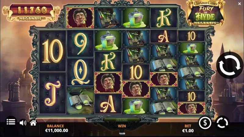 Fury of Hyde Megaways  Real Money Slot made by Jelly Entertainment - Main Screen Reels