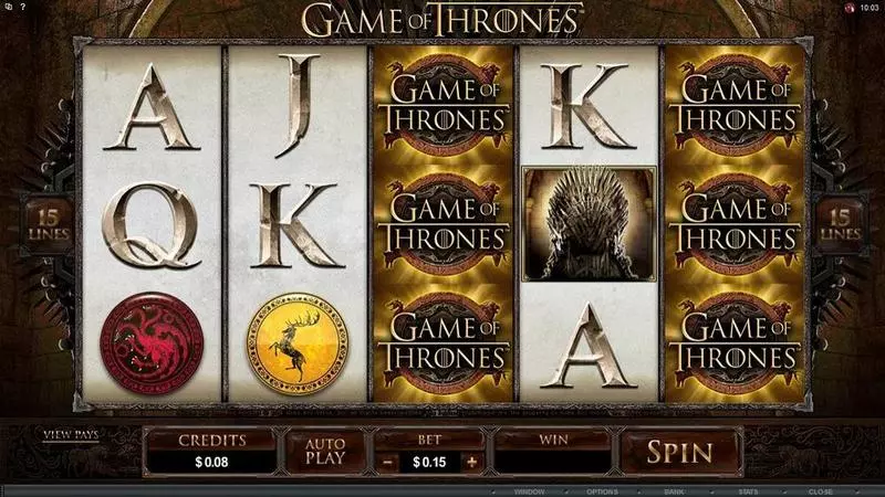 Game of Thrones - 15 Lines  Real Money Slot made by Microgaming - Info and Rules