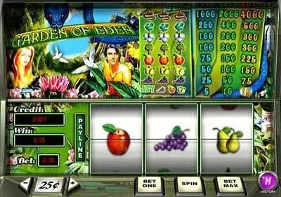 Garden of Eden  Real Money Slot made by PlayTech - Main Screen Reels